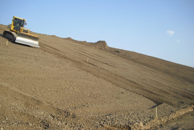 Oberflächenabdichtung Entsorgungsanlage Dransfeld
